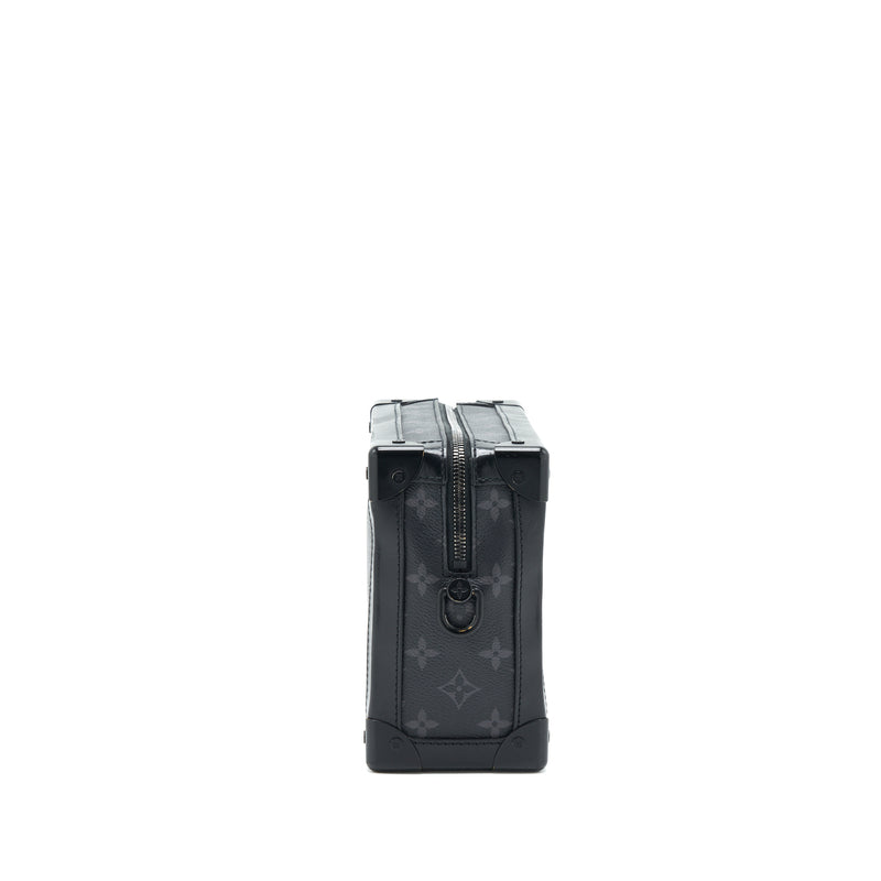 NEW Louis Vuitton Black Monogram Logo Soft Box Eclipse Trunk Shoulder Bag  M44730