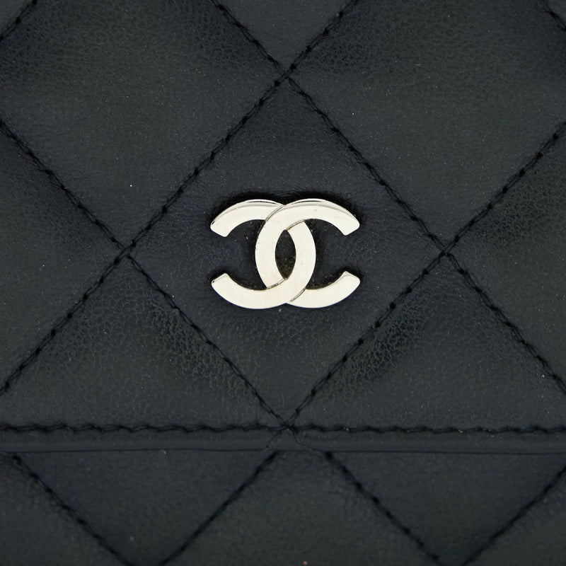 Chanel Classic Wallet On Chain Lambskin Black SHW