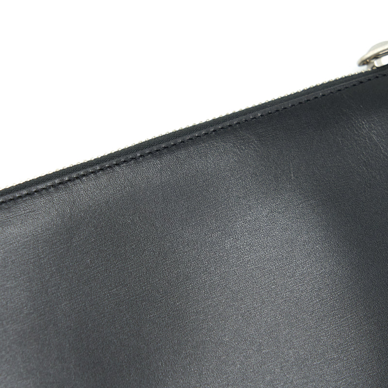 Saint Laurent iPad Holder /Clutch Calfskin Black SHW