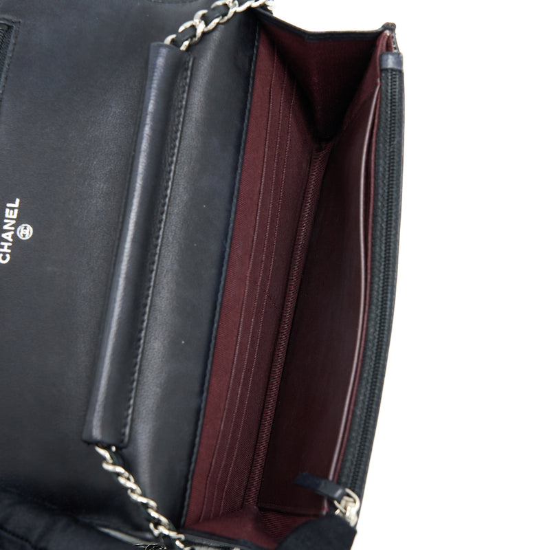 Chanel Classic Wallet On Chain Lambskin Black SHW