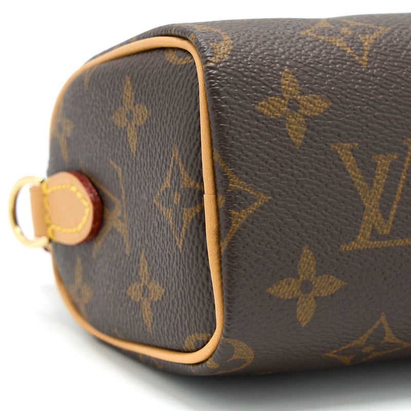 Louis Vuitton Nano Speedy Monogram Canvas GHW