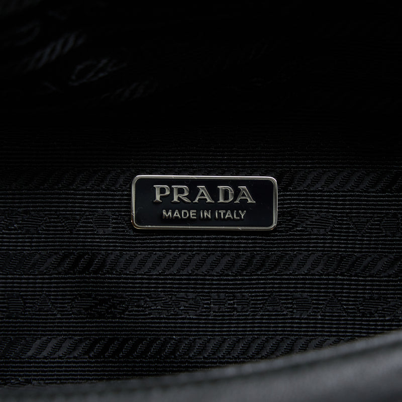 Prada Padded Nappa Triangle Bag Black SHW