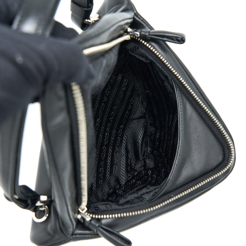 Prada Padded Nappa Triangle Bag Black SHW