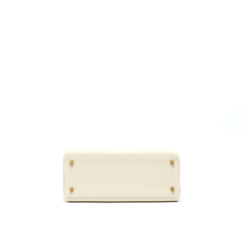 Hermes Kelly 28 Retourne Clemence Craie GHW Stamp Z