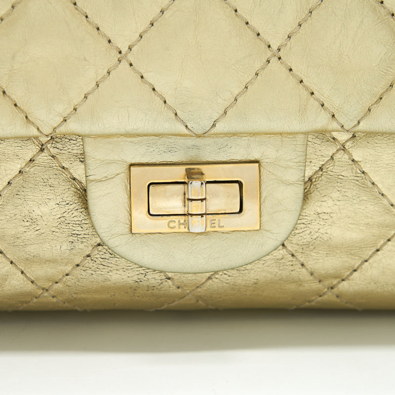 Chanel 2.55 Reissue 226 Double Flap Bag Gold GHW