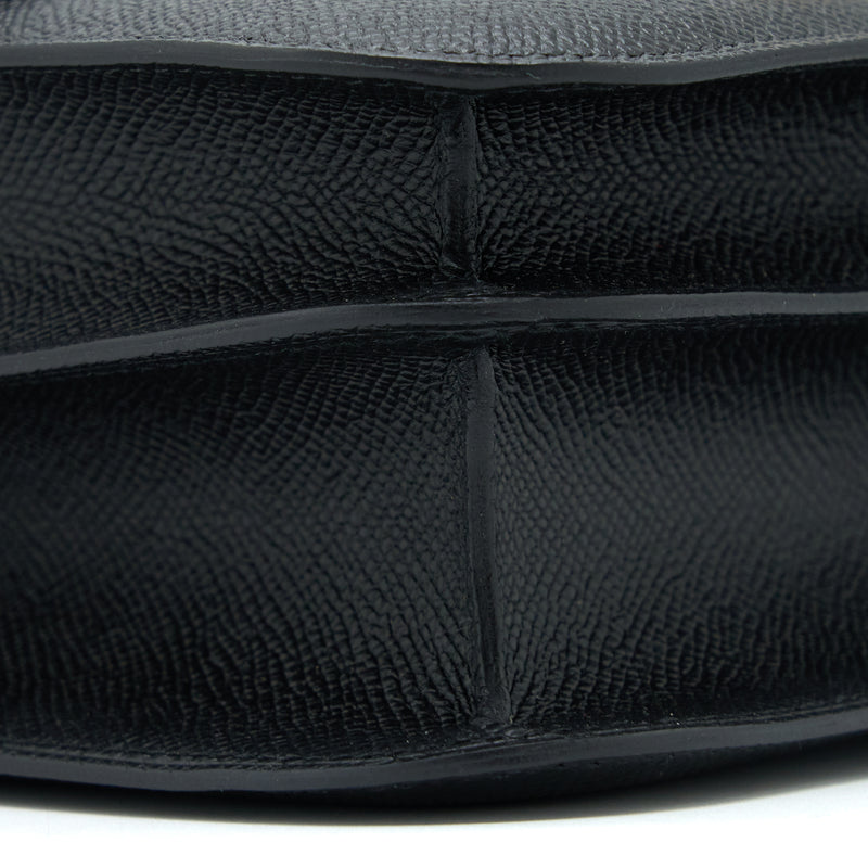 Hermes Constance 24 Epsom Black RGHW Stamp C