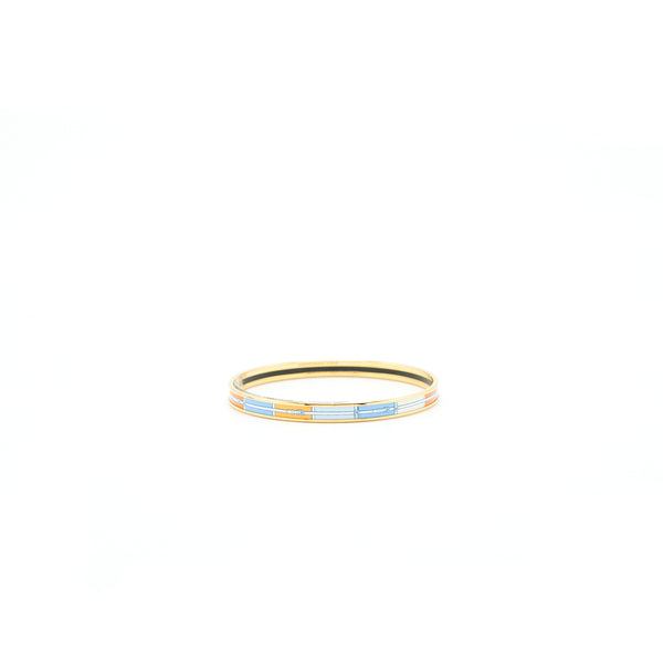Hermes Couvertures Bracelet PM Orange/Blue