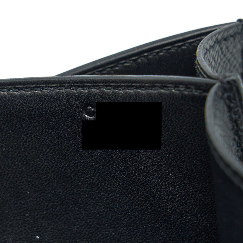 Hermes Constance 24 Epsom Black RGHW Stamp C