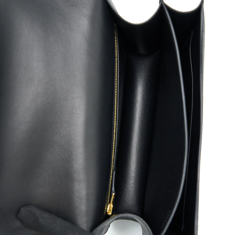 Hermes Constance 24 Epsom Black RGHW Stamp C