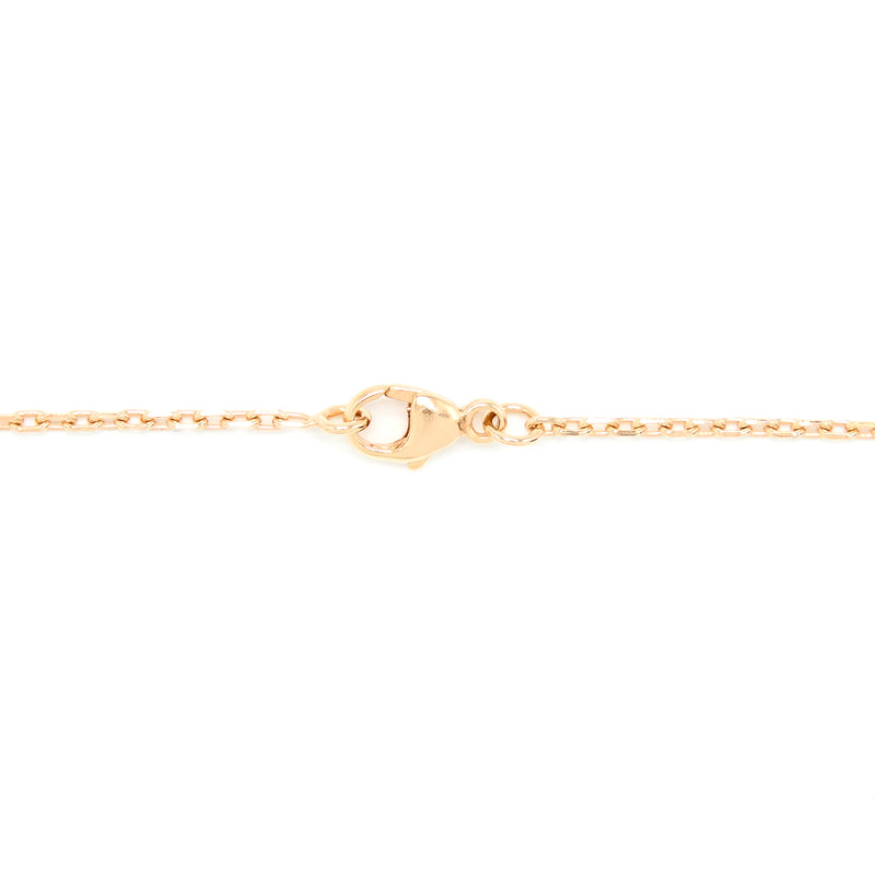 Hermes Mini Pop H Pendant White Gold Tone