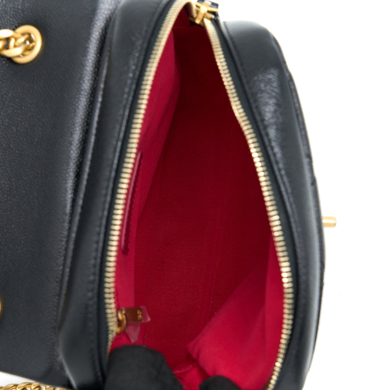 Chanel 22P Flap Backpack Caviar Black Brushed GHW (Microchip)