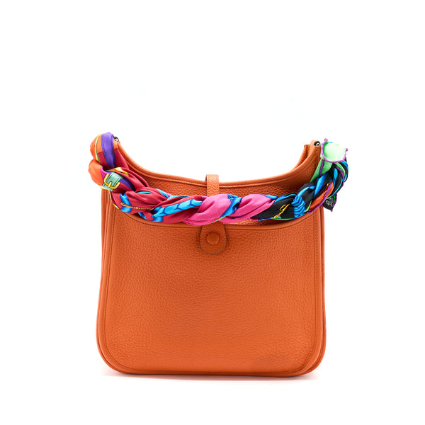 Hermes Evelyne 29 Clemence 9J Feu SHW Stamp T With An Extra Hermes Scarf