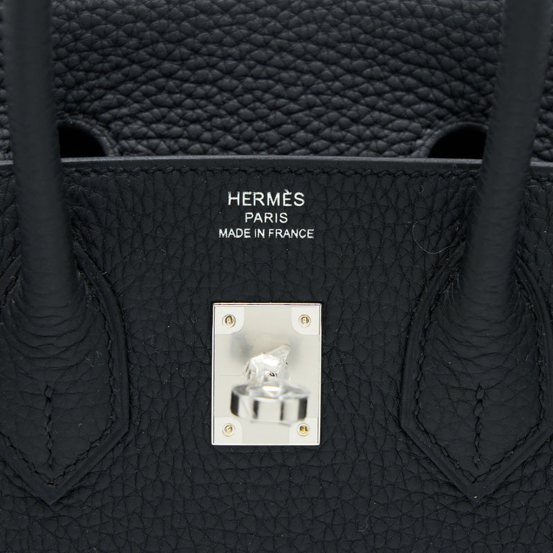 Hermes birkin 25 Togo Black SHW Stamp U