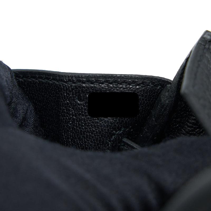 Hermes birkin 25 Togo Black SHW Stamp U