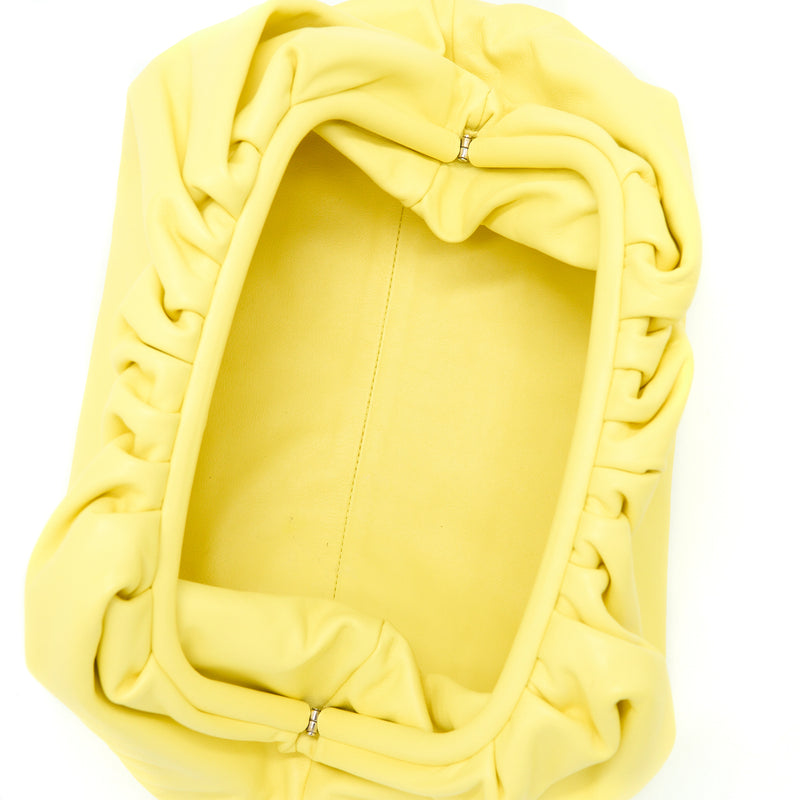 Bottega Veneta Clutch Calfskin Yellow