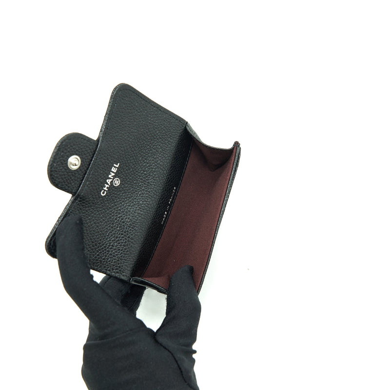 SOLD‼️Chanel Black Caviar Phone Holder Clutch  Chanel black, Chanel card  holder, Iphone leather case