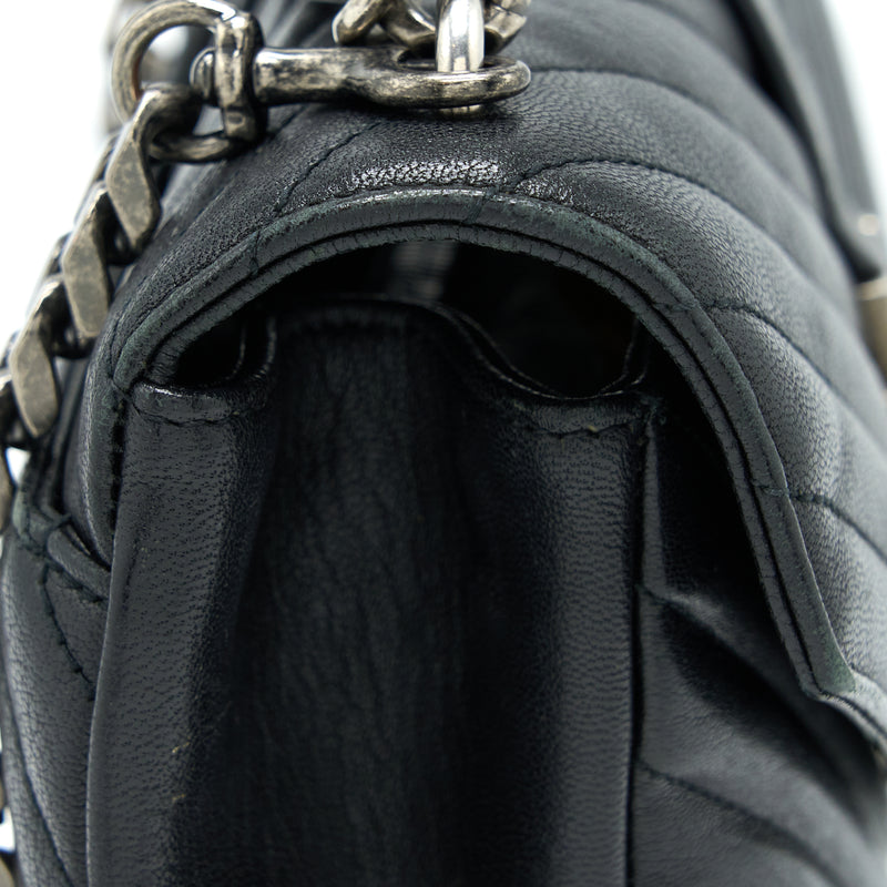 Saint Laurent/YSL Quilted Medium College Bag Lambskin Black Ruthenium Hardware