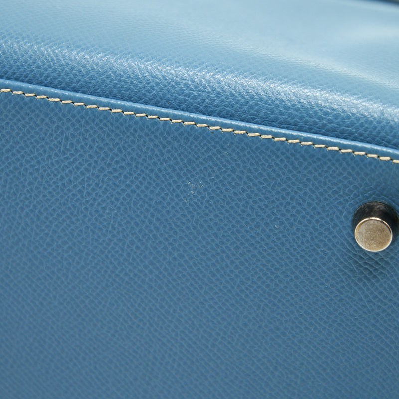 Hermes Vintage Kelly 28 Blue Jean Epsom in SHW stamp B in Square