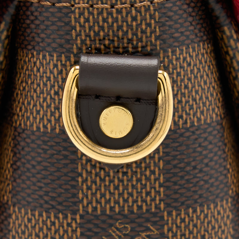 Louis+Vuitton+Croisette+Damier+Ebene+Shoulder+Bag+Brown+Canvas for