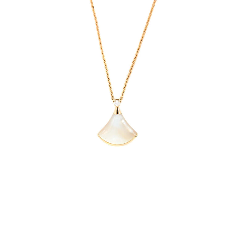 Bvlgari Diva’s Dream Necklace Mother Of Pearl With Diamond Rose Gold