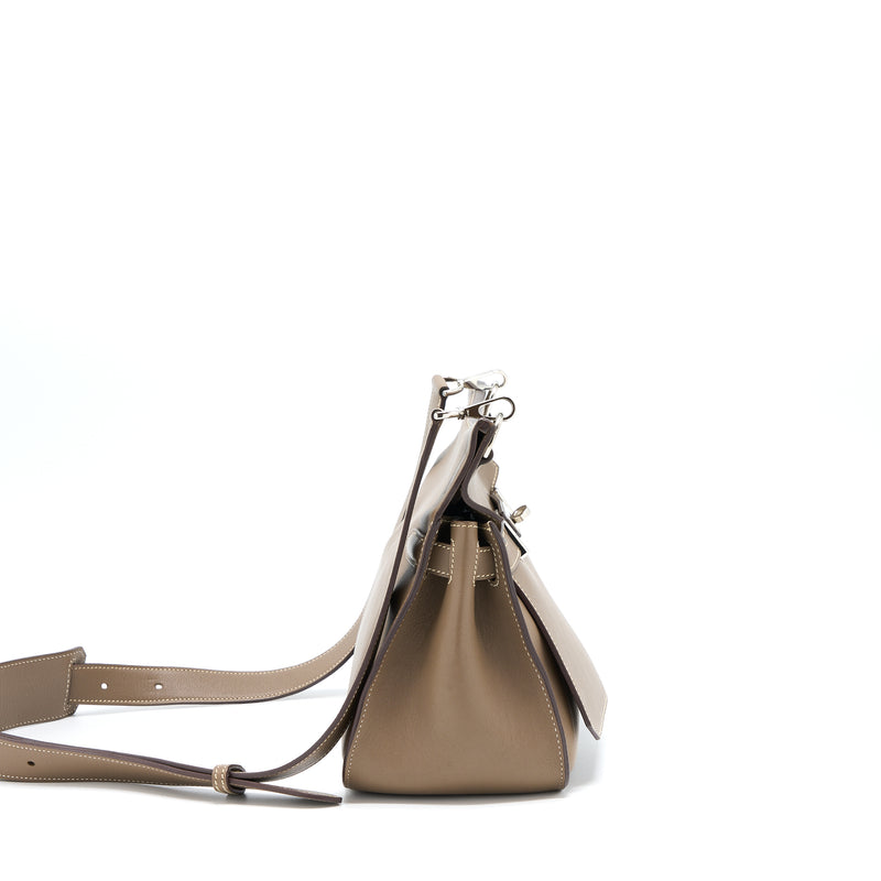 Hermes Jypsiere 28 Swift Etoupe SHW Stamp Square P