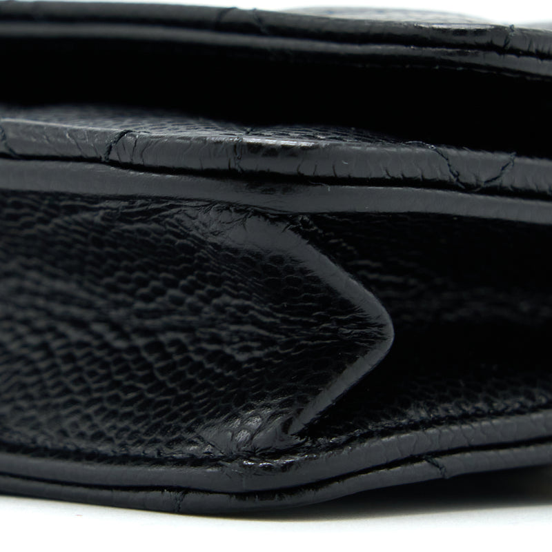 Chanel Classic Wallet On Chain Caviar Black GHW (Microchip)