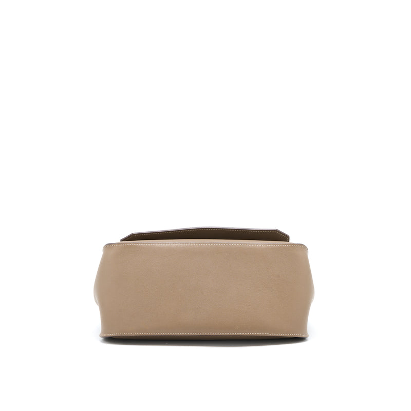 Hermes Jypsiere 28 Swift Etoupe SHW Stamp Square P