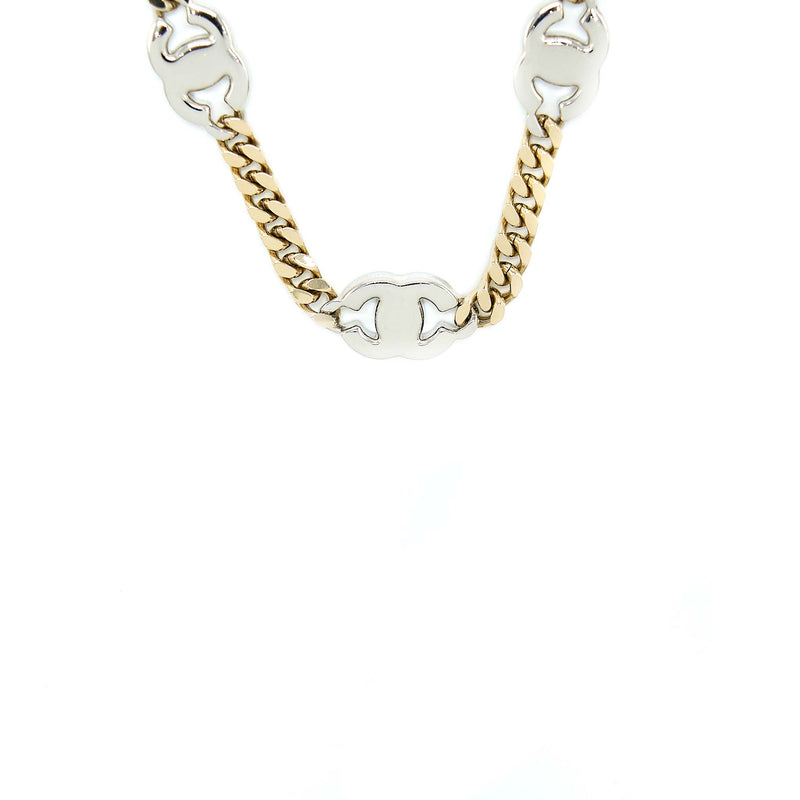 CHANEL Crystal City of Lights Letter Gold Tone Waist Chain Belt