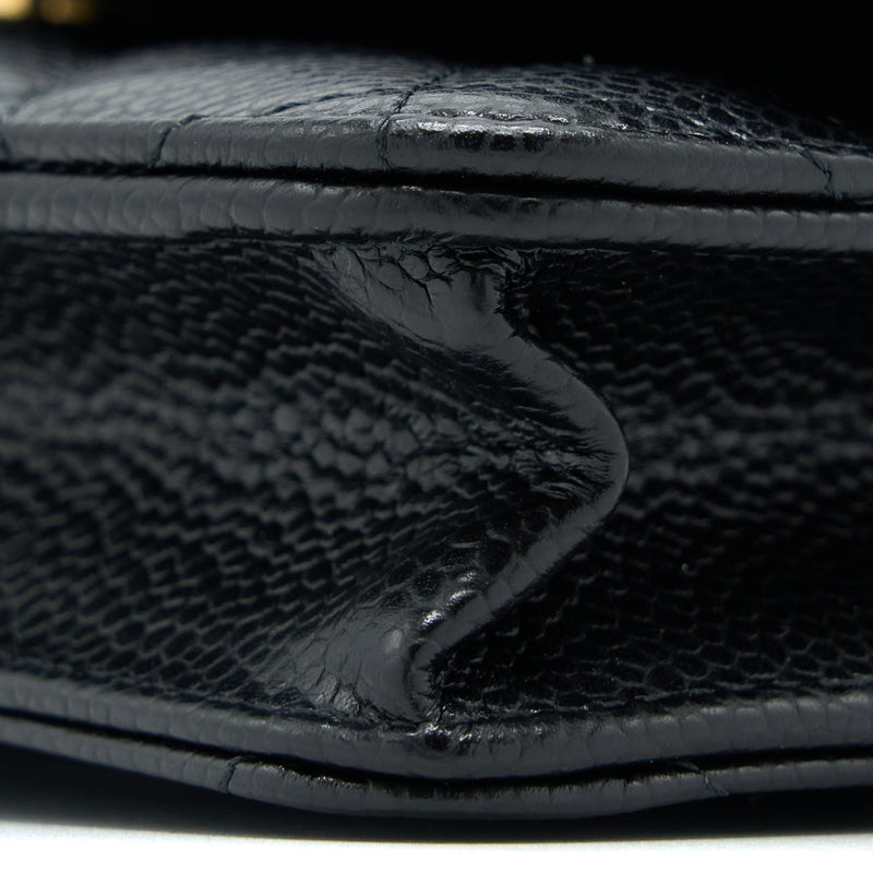 Chanel Classic Wallet on Chain Caviar Black GHW (Microchip)