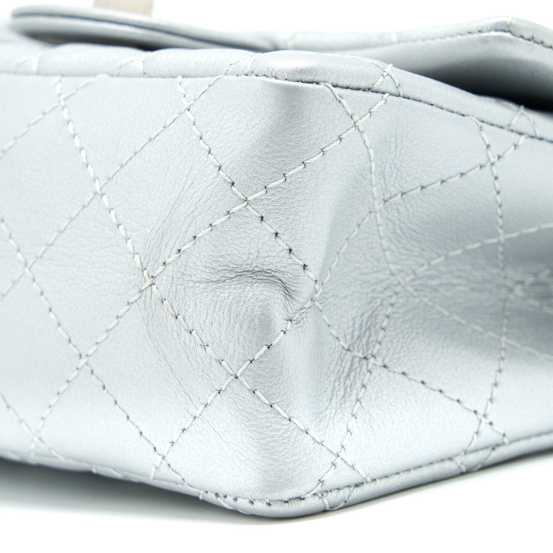 Chanel Mini 2.55 Reissue Flap Bag Calfskin Light Grey SHW