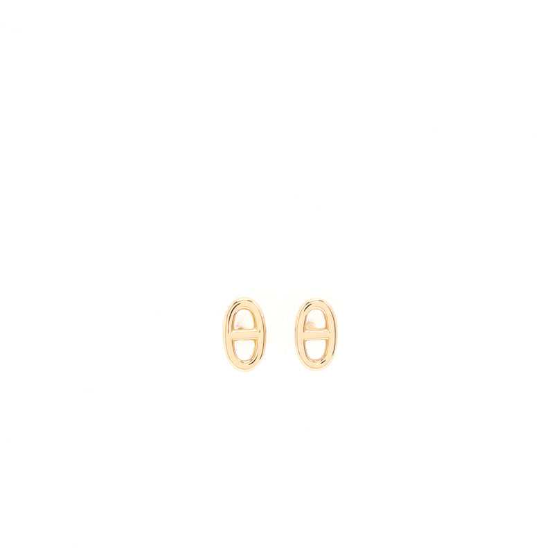 Hermes Chaine D'ancre Earrings Small Model, Rose Gold
