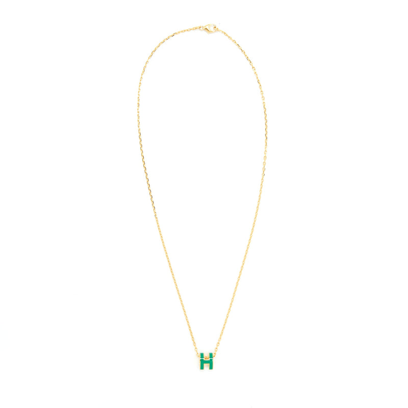 Hermes Mini Pop H Malachite GHW