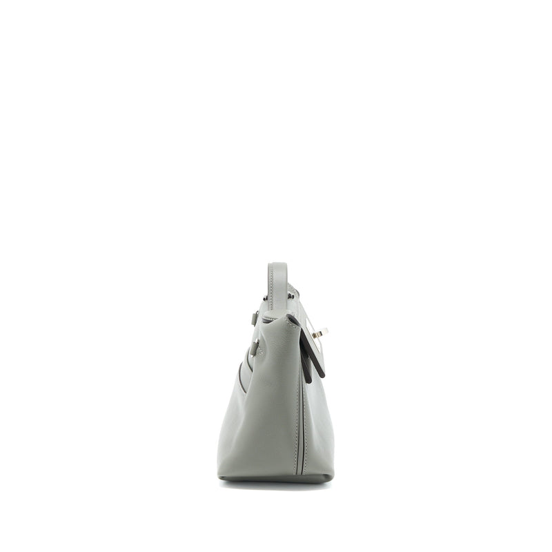 Hermes Mini 24/24 2424-21 Evercolor Gris Meyer SHW Stamp U