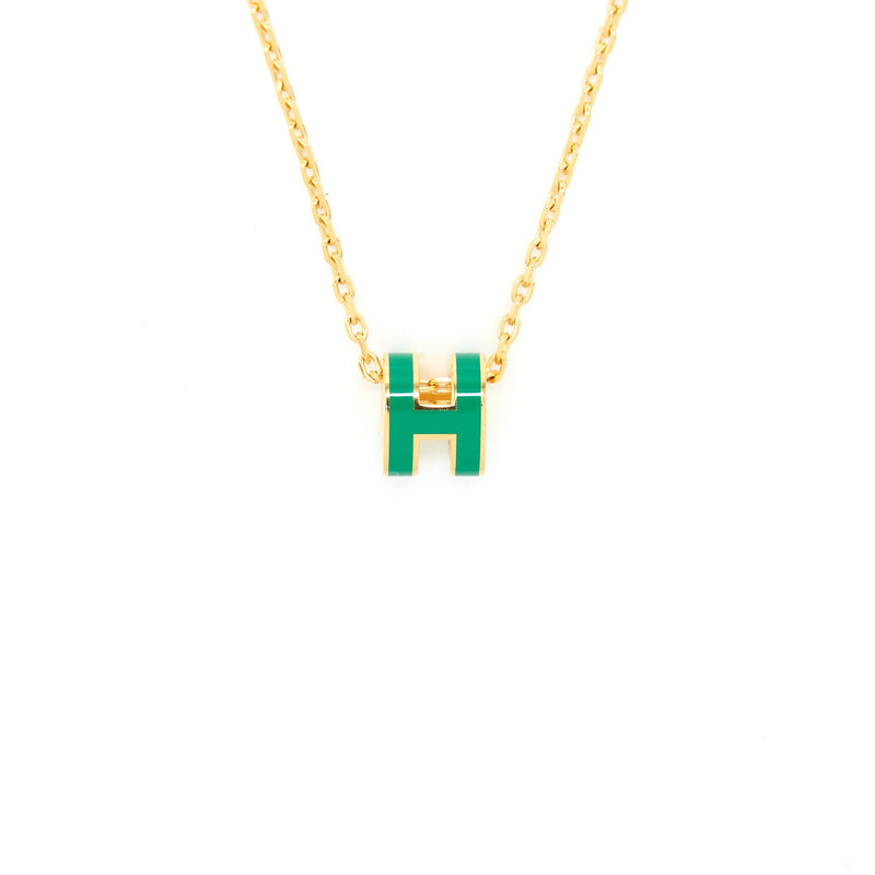 Hermes Mini Pop H Malachite GHW
