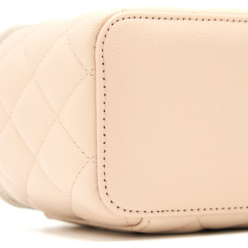 Chanel Long Vanity Case Caviar Light Pink LGHW