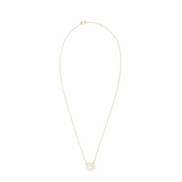 Hermes finesse Pendant Rose gold with dimonds