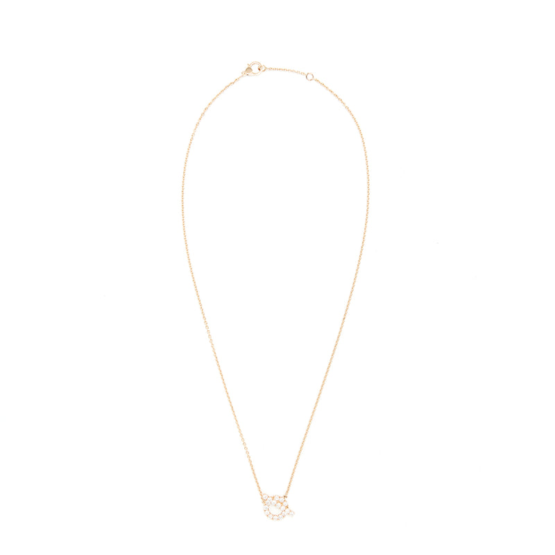 Hermes finesse Pendant Rose gold with dimonds
