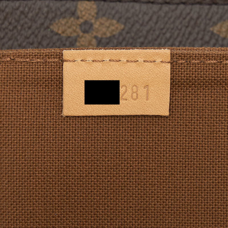 Louis Vuitton Petit Sac Plat Monogram Canvas GHW
