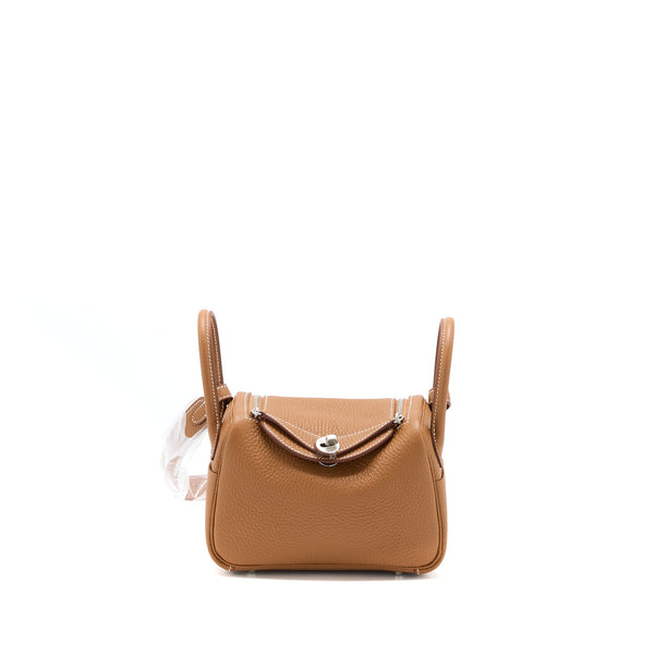 Hermes Mini Lindy Clemence Gold SHW Stamp U