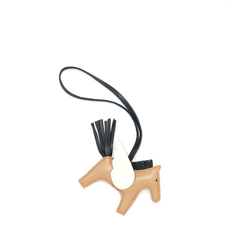 Hermes Rodeo Pegase PM Bag Charm Chai / Nata / Black