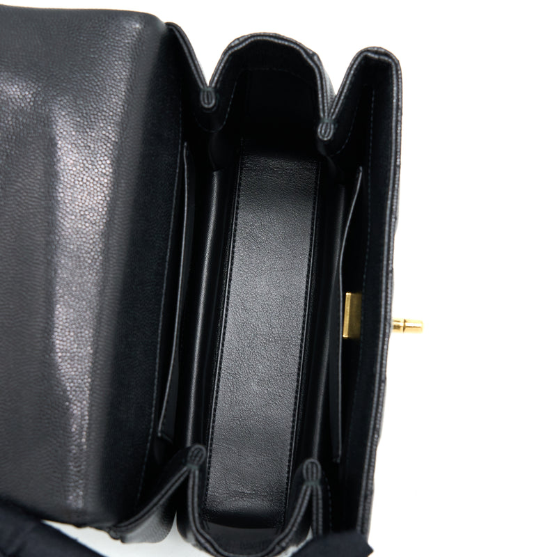 Chanel 22K Coco First Caviar Leather Black GHW (Microchip)