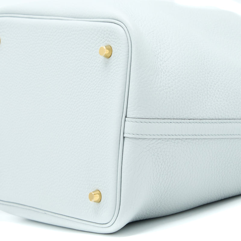 Hermes Picotin 22 Clemence Bleu Pale GHW Stamp U