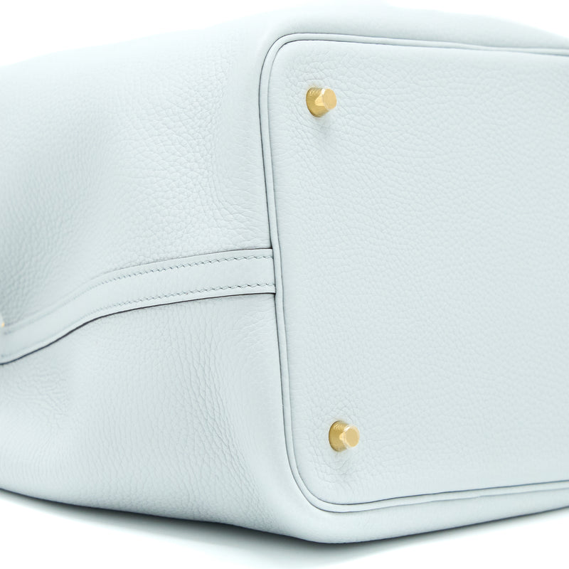 Hermes Picotin 22 Clemence Bleu Pale GHW Stamp U