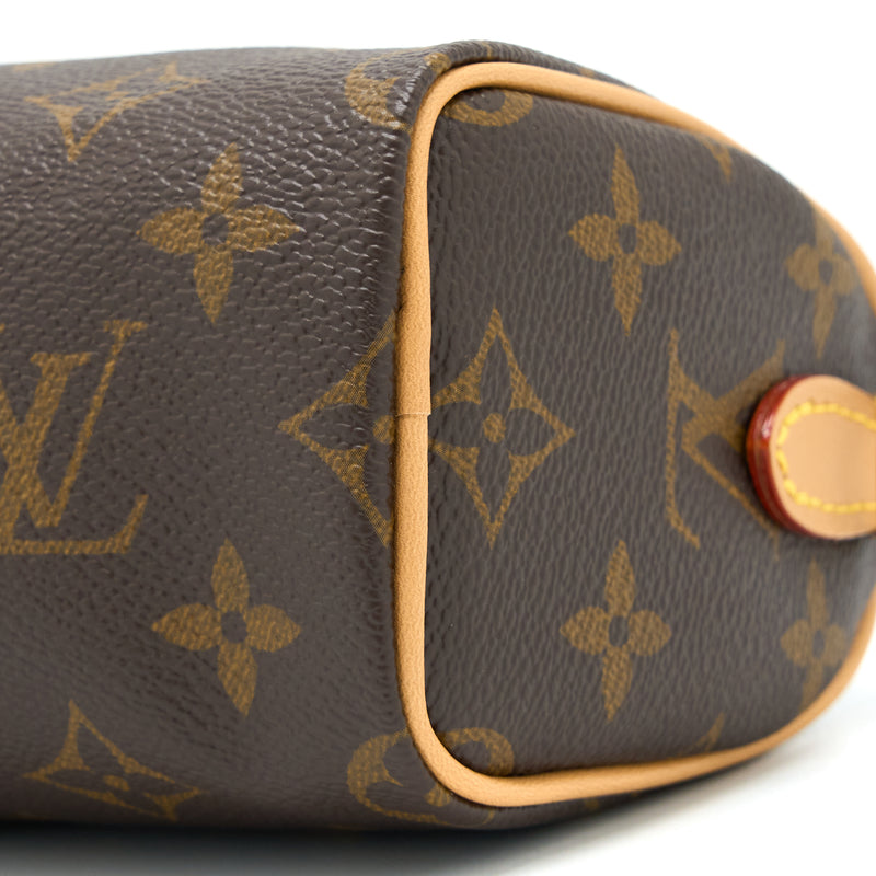 Louis Vuitton Nano Speedy Monogram Canvas GHW