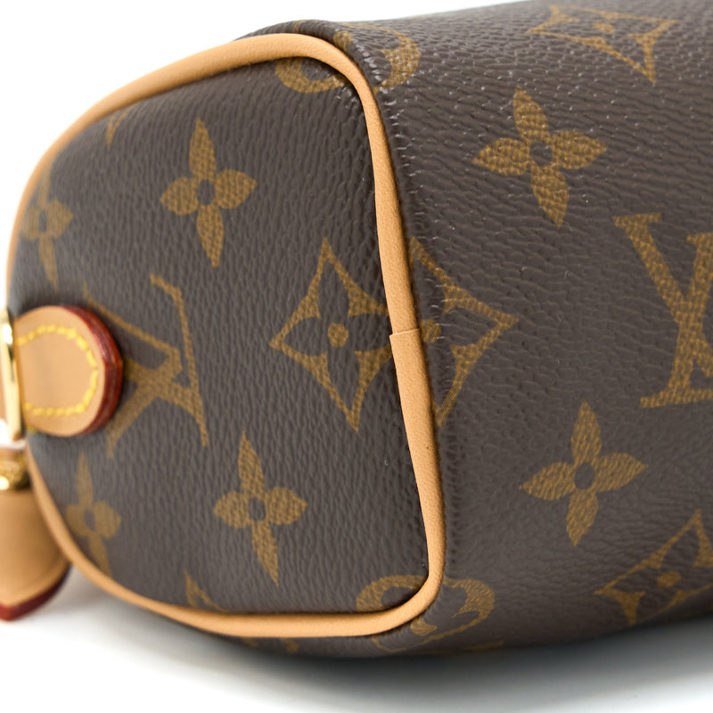 Louis Vuitton Nano Speedy Monogram Canvas GHW