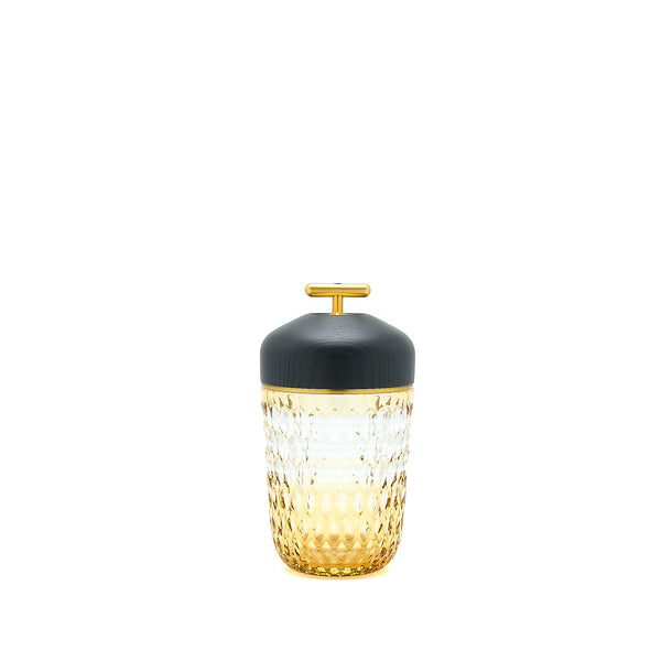 Hermes x Saint Louis Folia Portable Lamp Black Wood Mmber Crystal Limited Edition