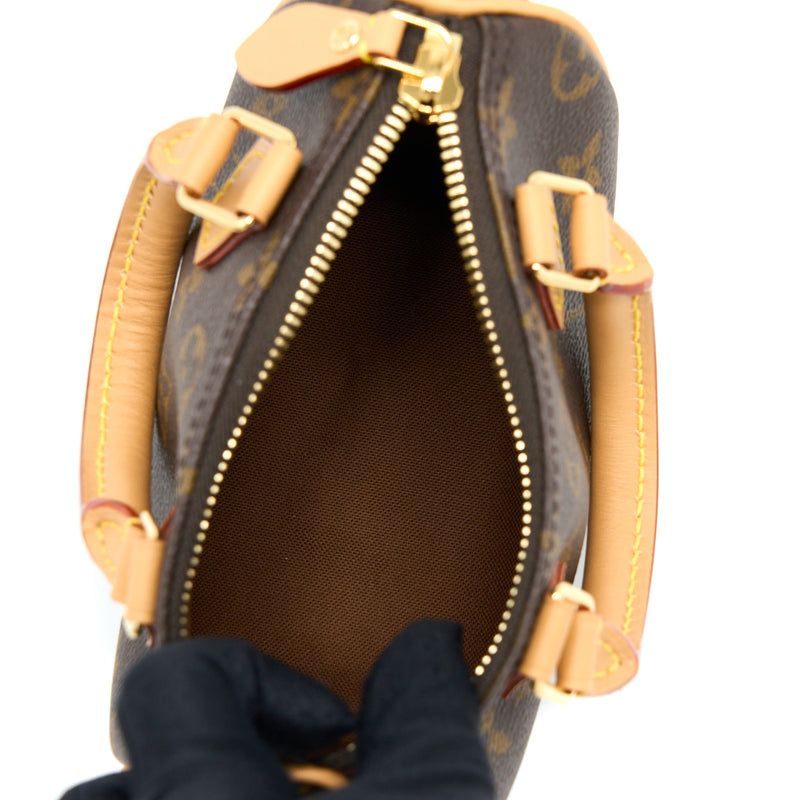 Louis Vuitton Nano Speedy Monogram Canvas GHW