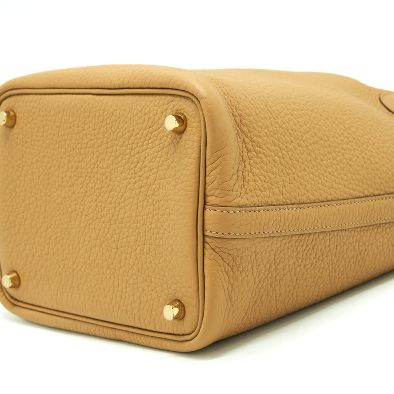 Hermes Picotin 18 Lock Bag Clemence Biscuit GHW Stamp Z