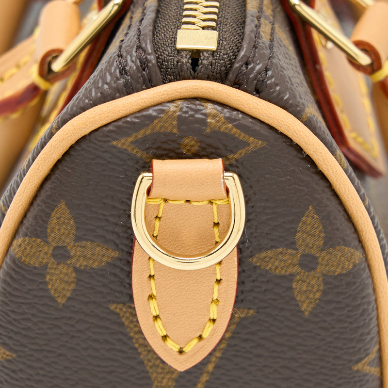 Louis Vuitton Nano Speedy Monogram Canvas GHW