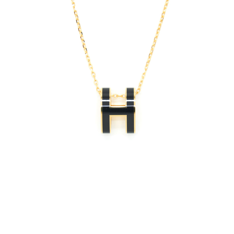 Hermes Pop H Pendant Black GHW